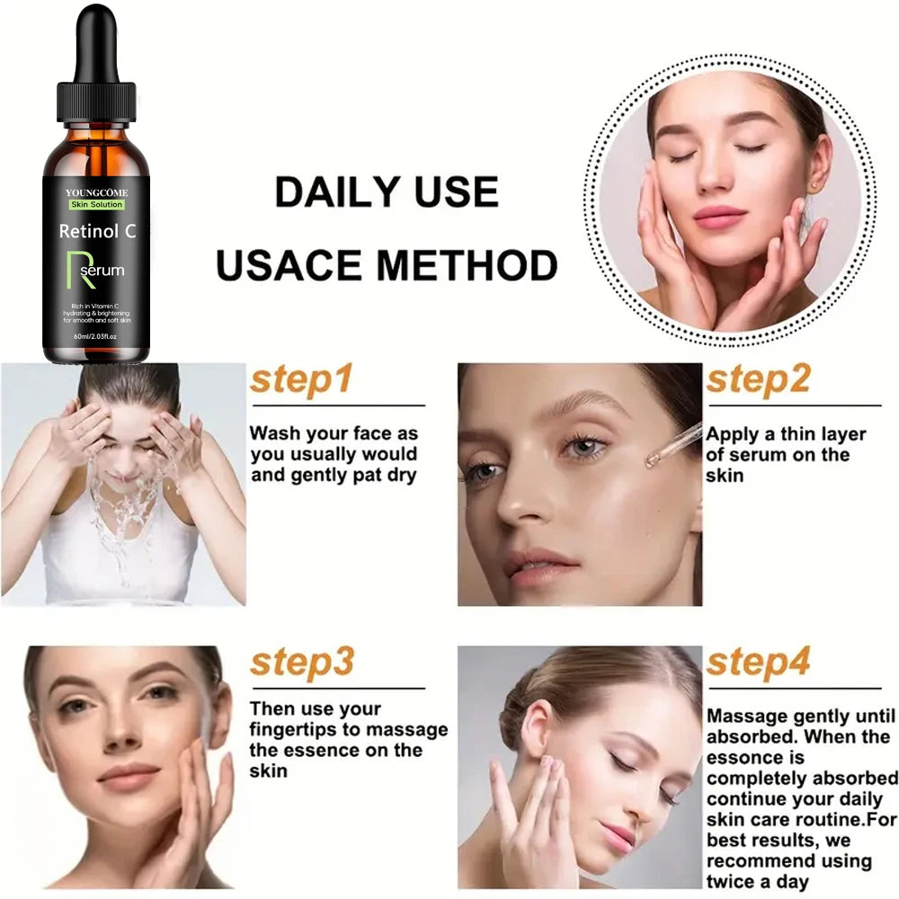 Retinol Aging Removes Wrinkles Serum Pore Shrinking Serum Moisturizing Serum Pigment Spots Remove Face Firming Oil